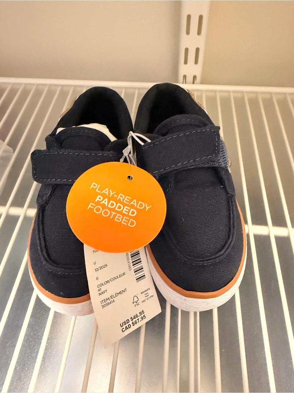 NWT- Gymboree Navy Canvas Slip-On Shoes 6T